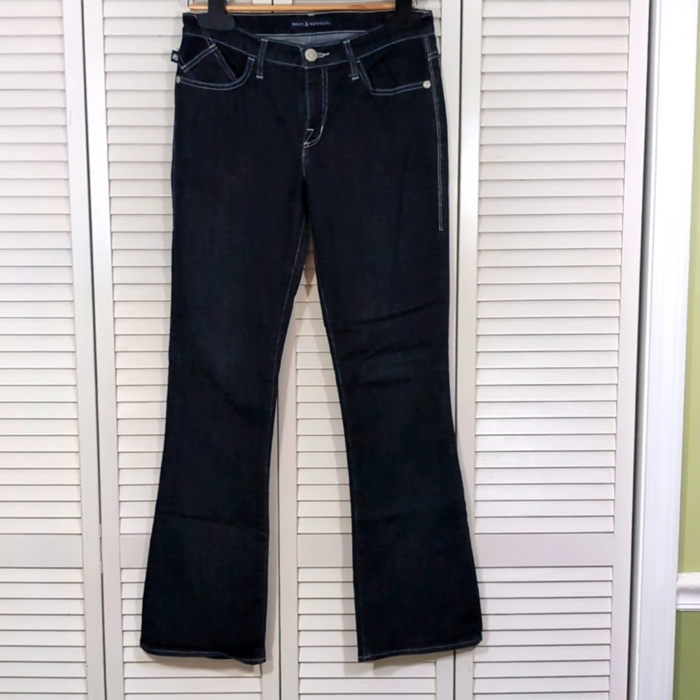 Rock & Republic Kasandra Jeans Embroider & Embelished back pockets Size 10 M